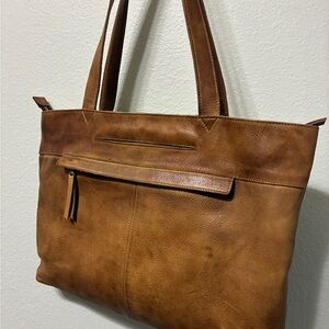 Latigo Brown Leather purse / Tote Bag